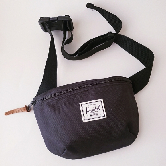 Herschel Supply Company Handbags - Herschel Black Canvas Belt Bag